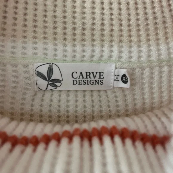 Striped Knit Pullover Sweater - Picture 3 of 3